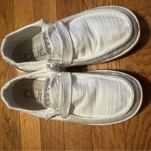 Hey Dude White Slip-On Shoes